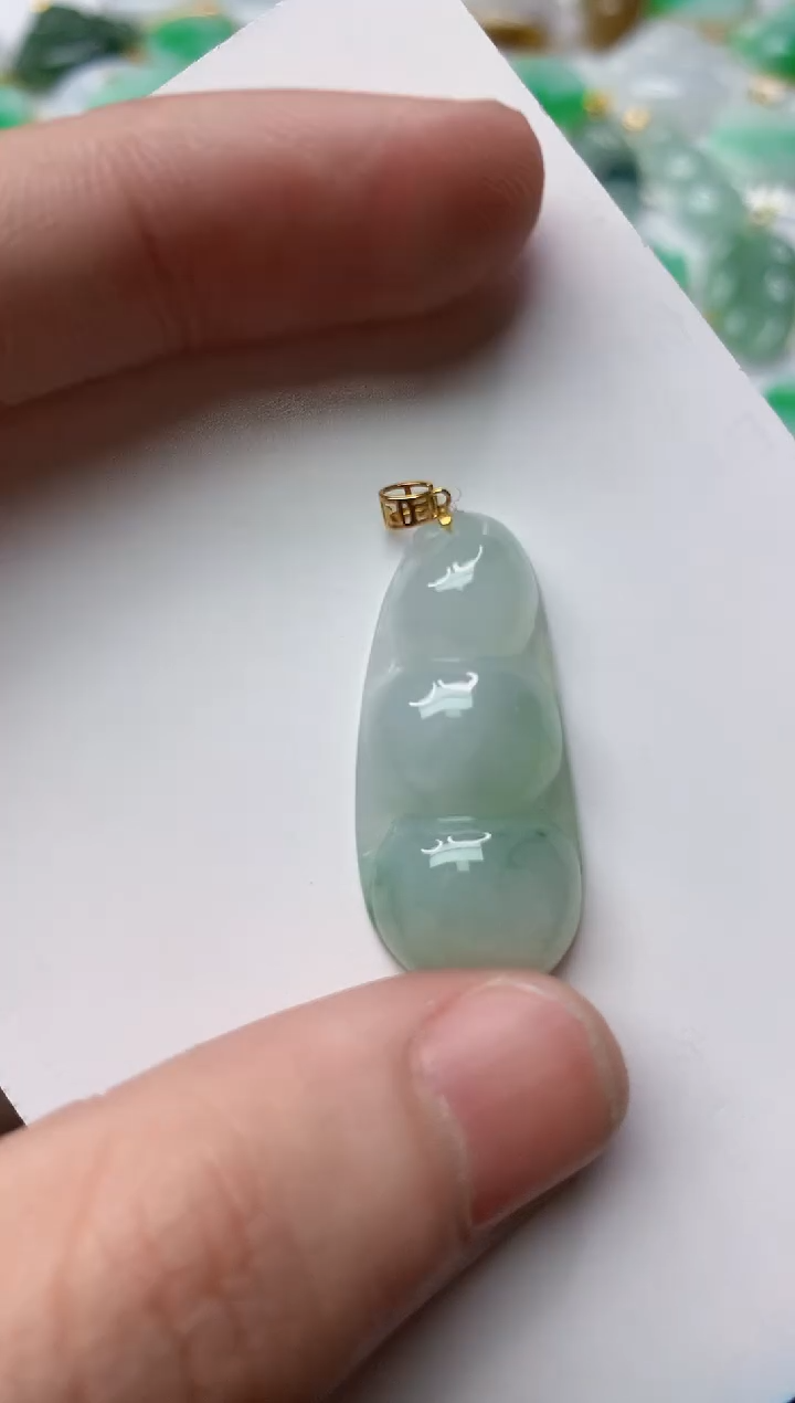 【闪购商品】翡翠颈饰18K金镶嵌55.........
