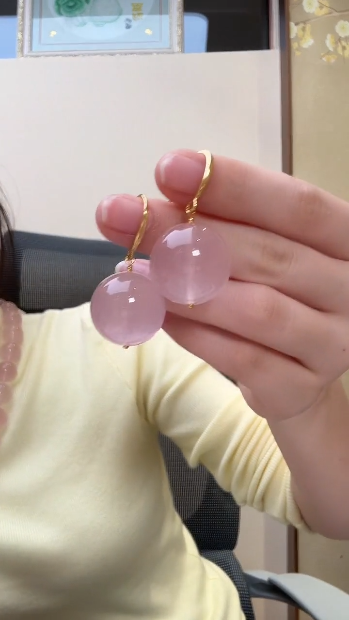 未镶嵌耳饰水晶耳环