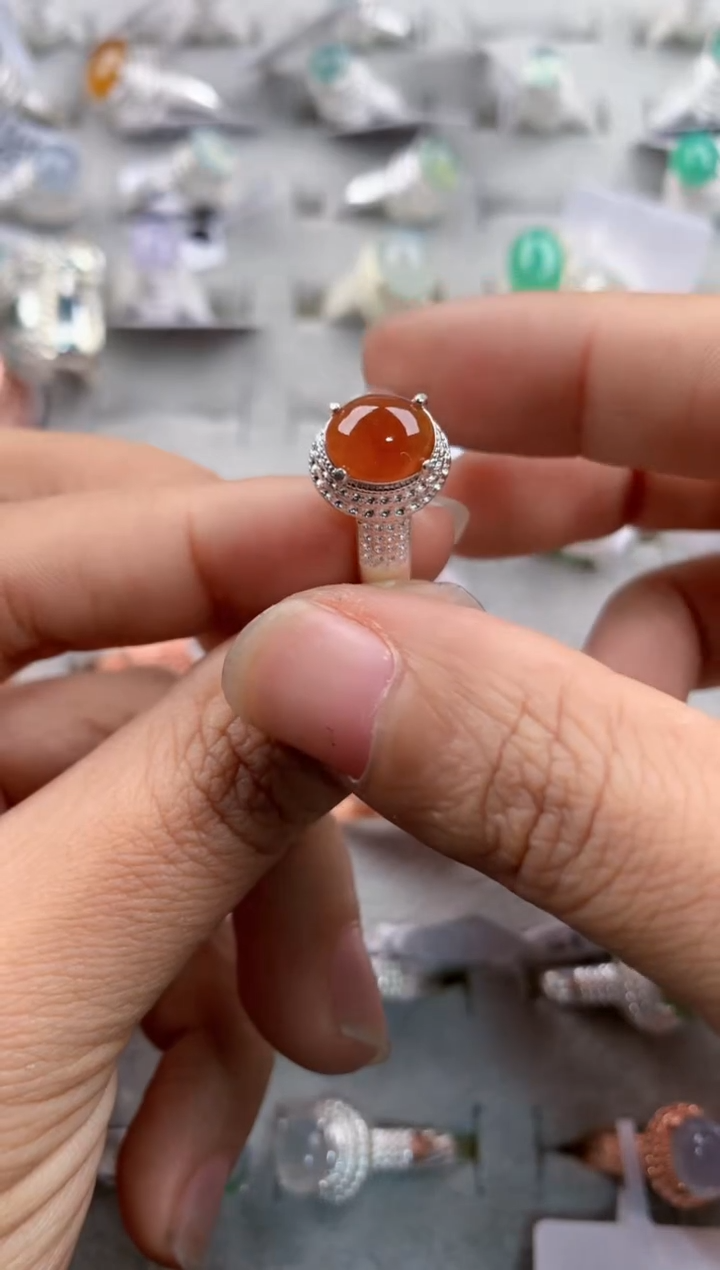 未镶嵌戒指翡翠666---10