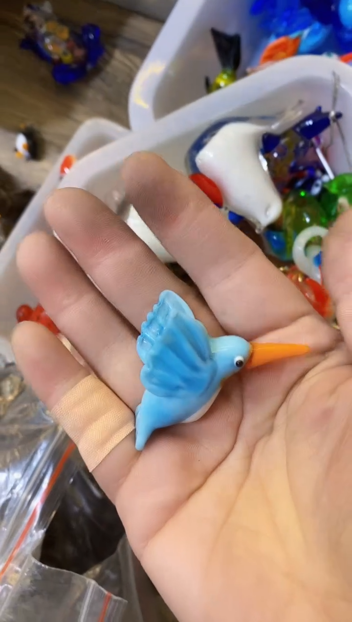 【闪购商品】琉璃手工艺品蜂鸟