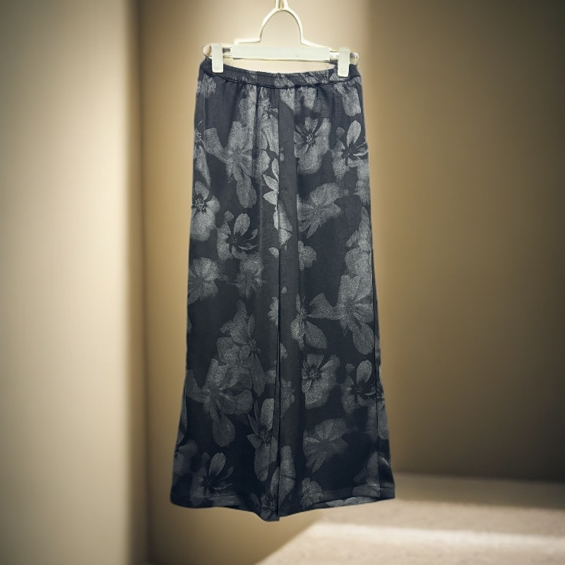 桑蚕丝长裤直筒裤九分裤春夏季透气舒适柔软松紧腰