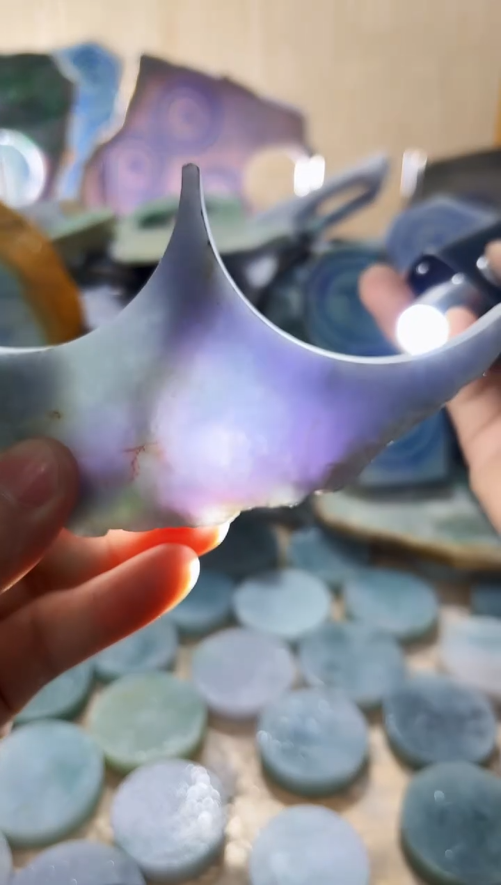 【闪购商品】翡翠颈饰未镶嵌A货闯文2470