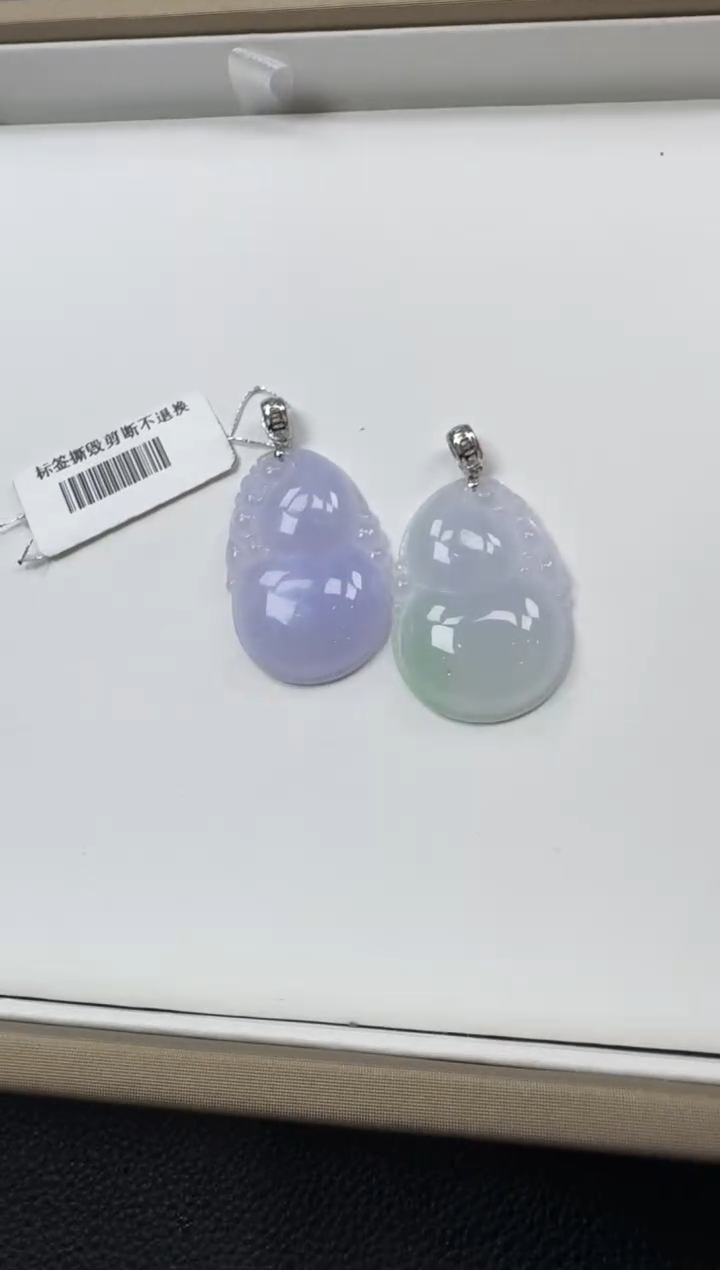 【闪购商品】翡翠颈饰18K金镶嵌YM1059-5葫芦多样性发一