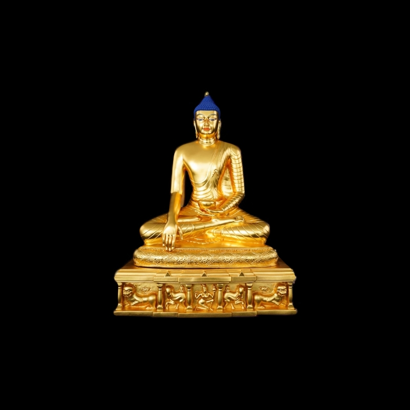 非遗失蜡浇铸铜铸二十五岁等身像释迦牟尼纯手工圣像工艺品