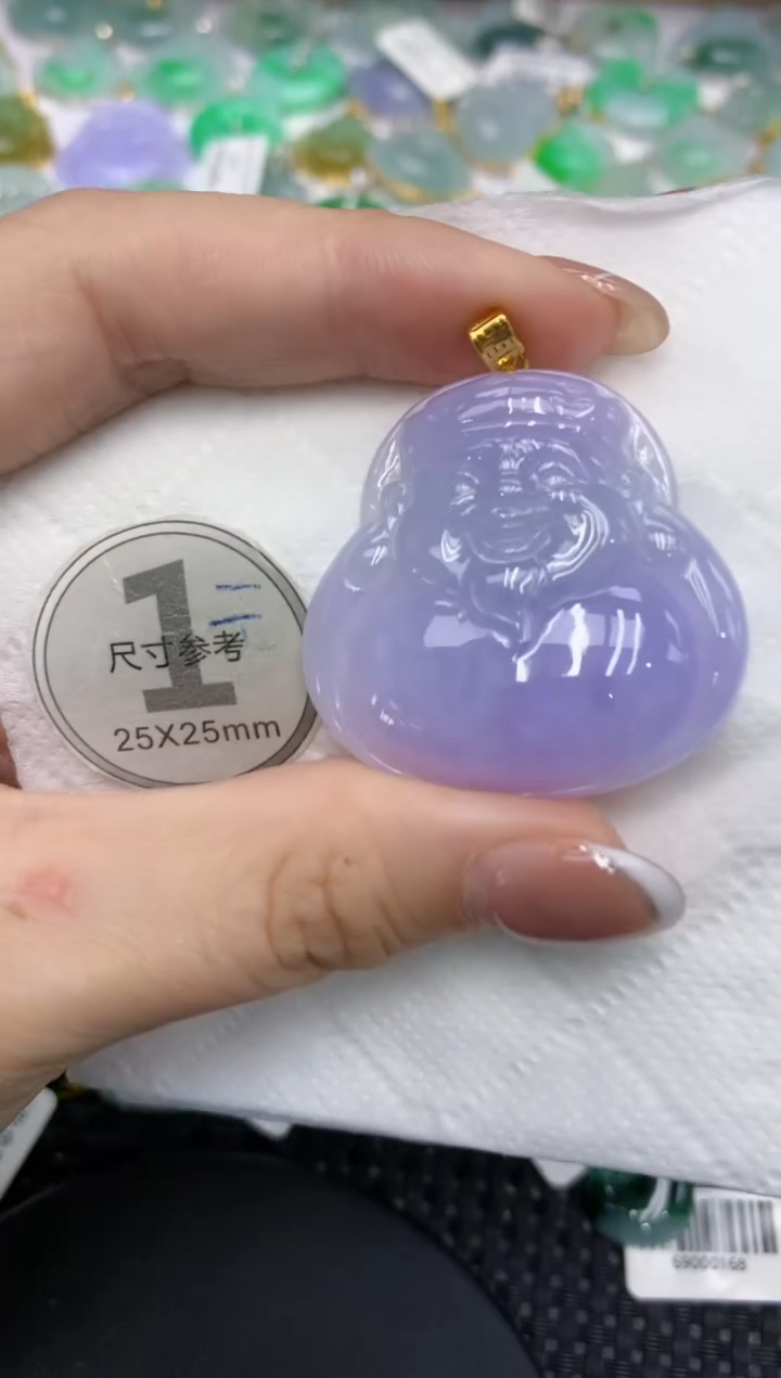 颈饰18K金镶嵌翡翠1111111