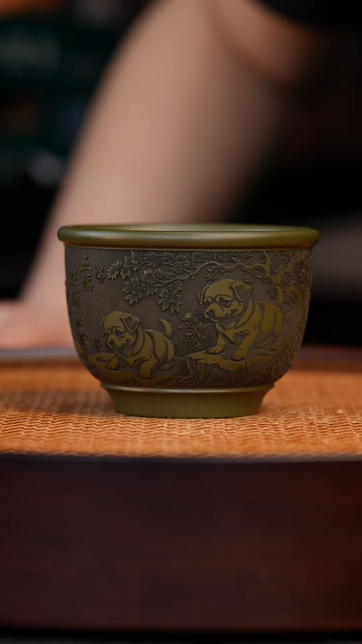 茶杯紫砂宜兴全手工紫砂杯