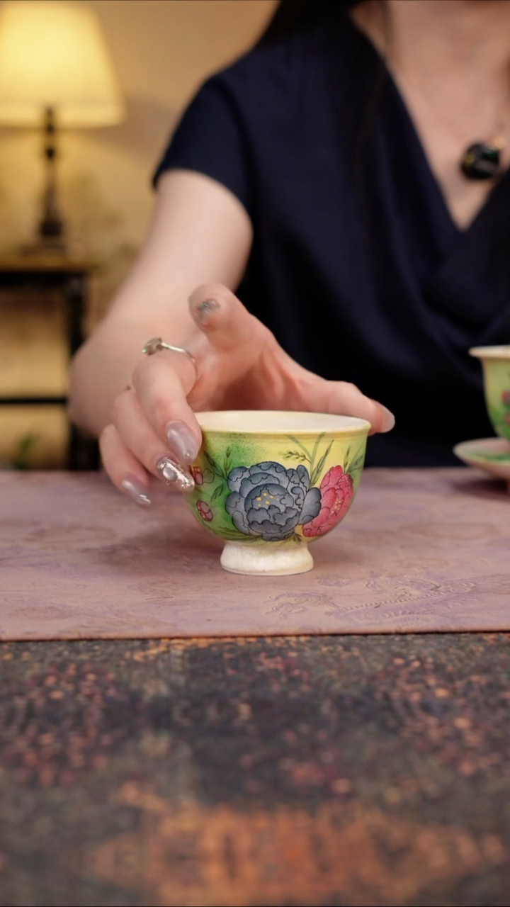 杯景德镇陶瓷杯碗柴烧多人