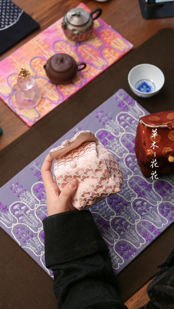 【闪购商品】茶事包粉色               