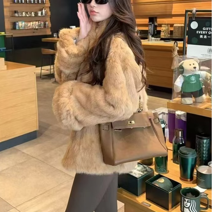 黄金兔冬季爆款毛毛外套