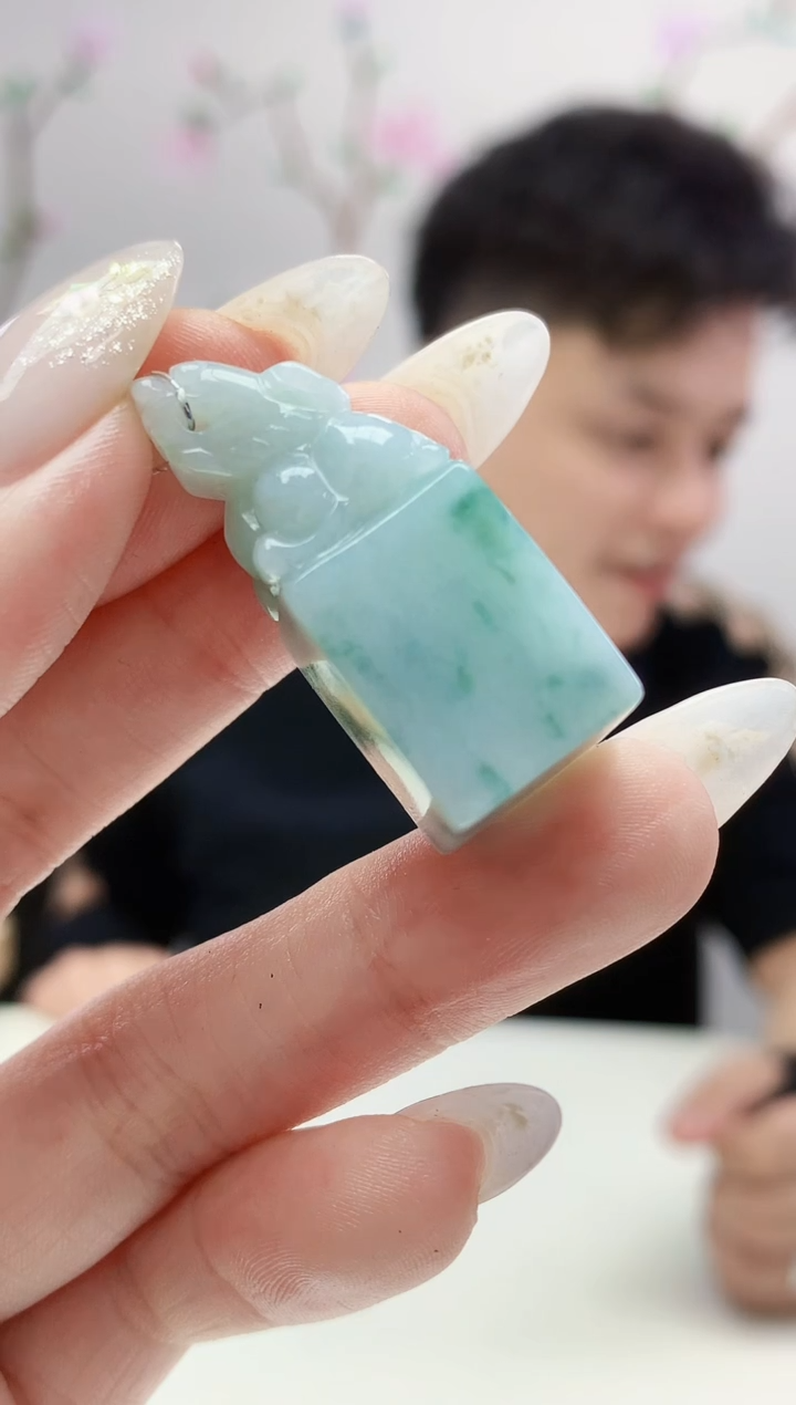 定制翡翠未镶嵌029ee-毛货印章27