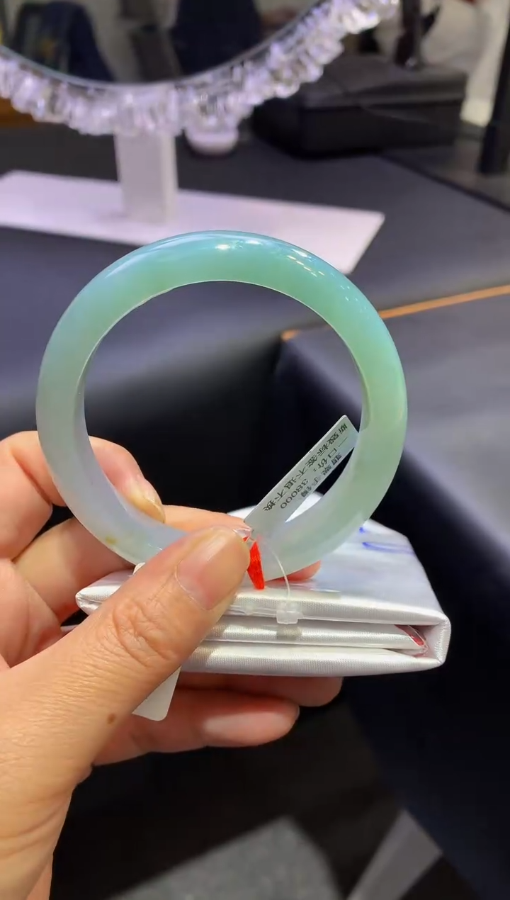 未镶嵌手镯翡翠天然缅甸翡翠A货-正圈-57.8圈