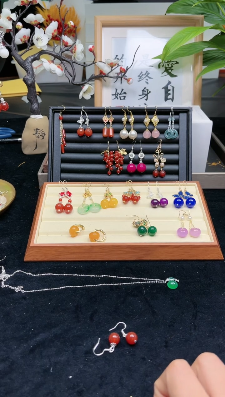 【闪购商品】拼合珍珠（马贝珠）耳饰银S925镀金镶嵌贝珠123456