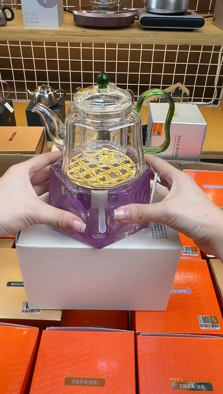 @@禾器晶彩锦瑞壶湖绿色