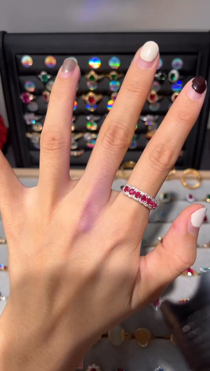 【闪购商品】红宝石戒指银S925镶嵌0000