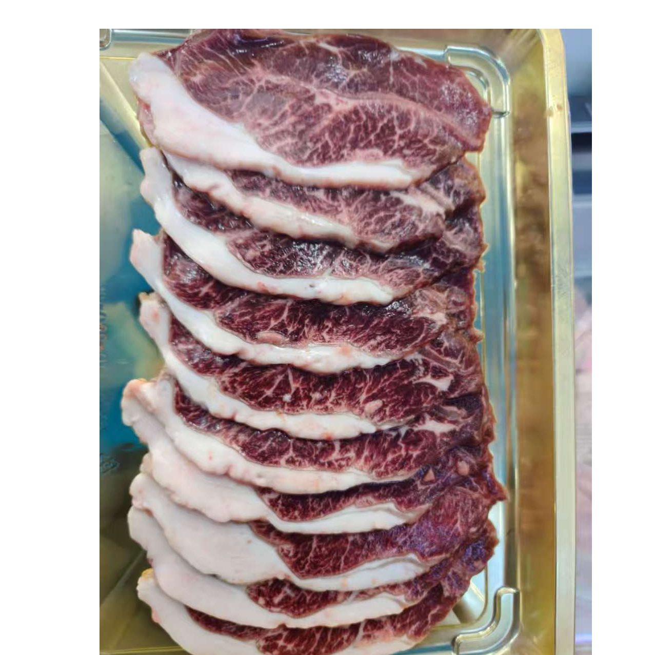 花加拉嘎原切牛板腱牛肉片新鲜生鲜美味享受