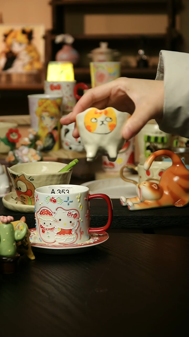 【闪购商品】杯景德镇陶瓷釉下彩&A873