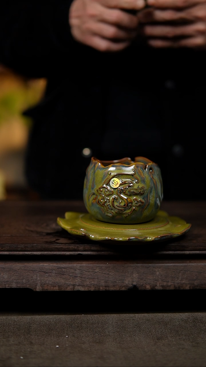 【闪购商品】杯茶叶末龙杯套组59