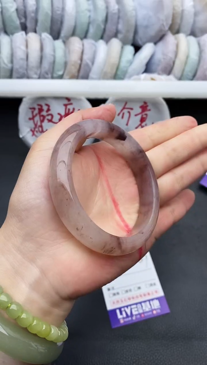 未镶嵌手镯石英质玉瑕疵103+60/61