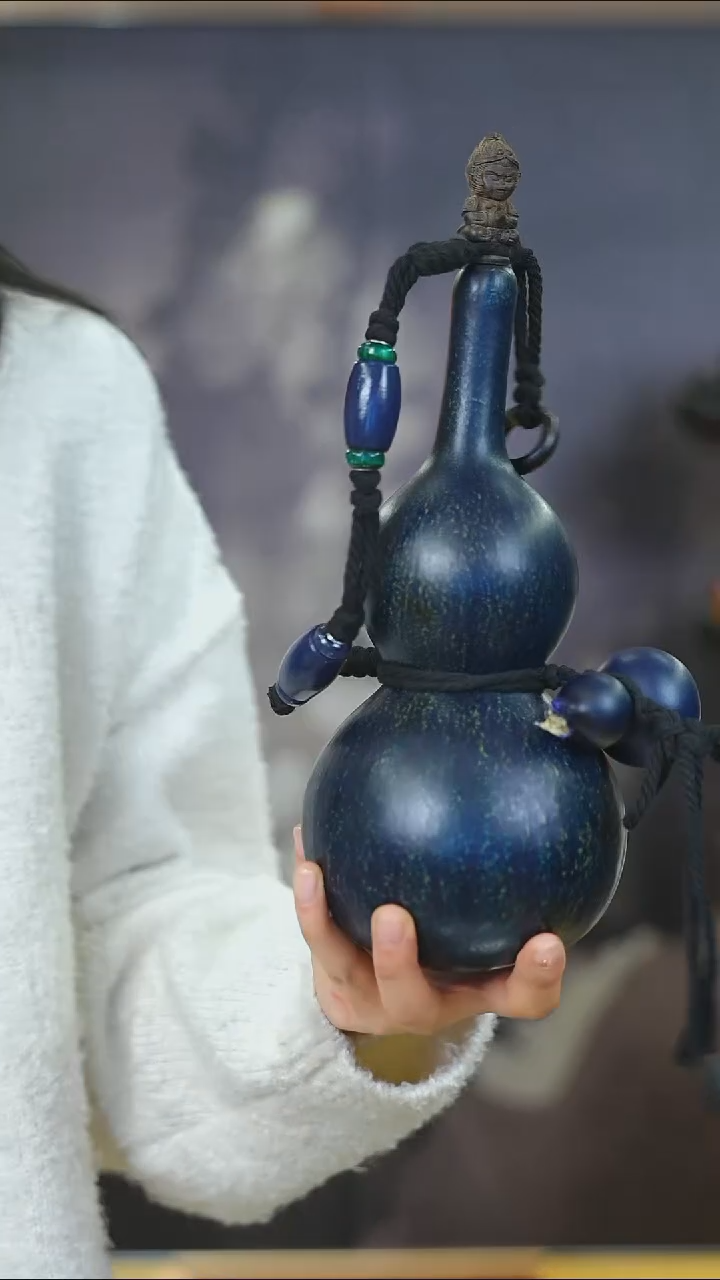 【闪购商品】WU198大漆酒葫芦不包手串及旋转底座