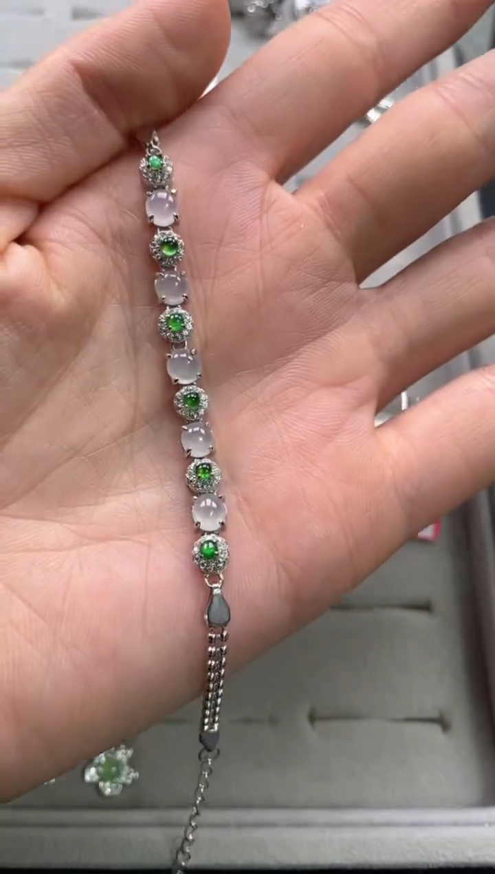 【闪购商品】翡翠戒指银S925镶嵌33333333   1