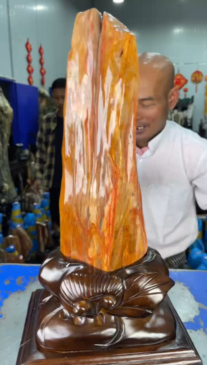 【闪购商品】硅化玉摆件未镶嵌33