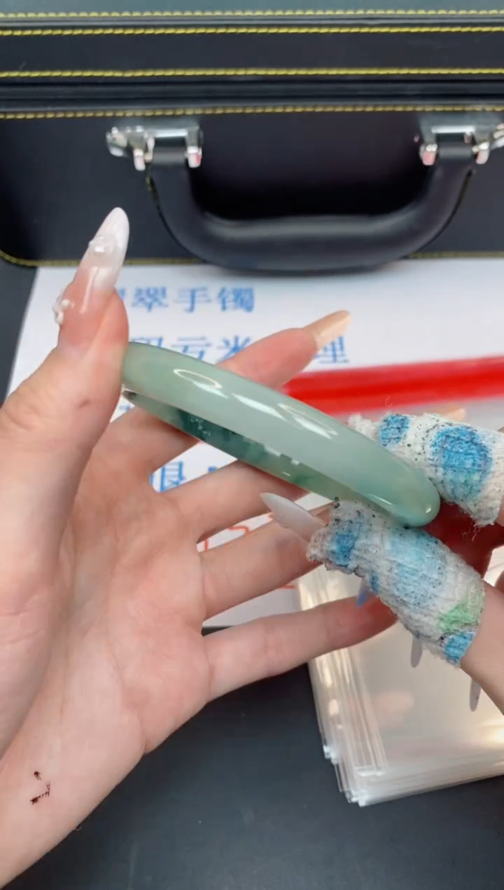 未镶嵌手镯翡翠有瑕疵NO退换-88