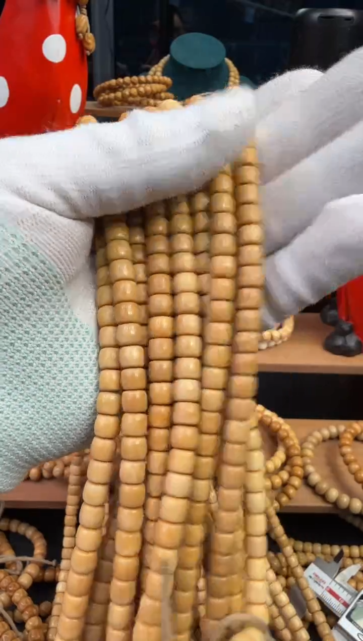 【闪购商品】菩提根/象牙果手串龙脊菩提脖挂直切卡7*6