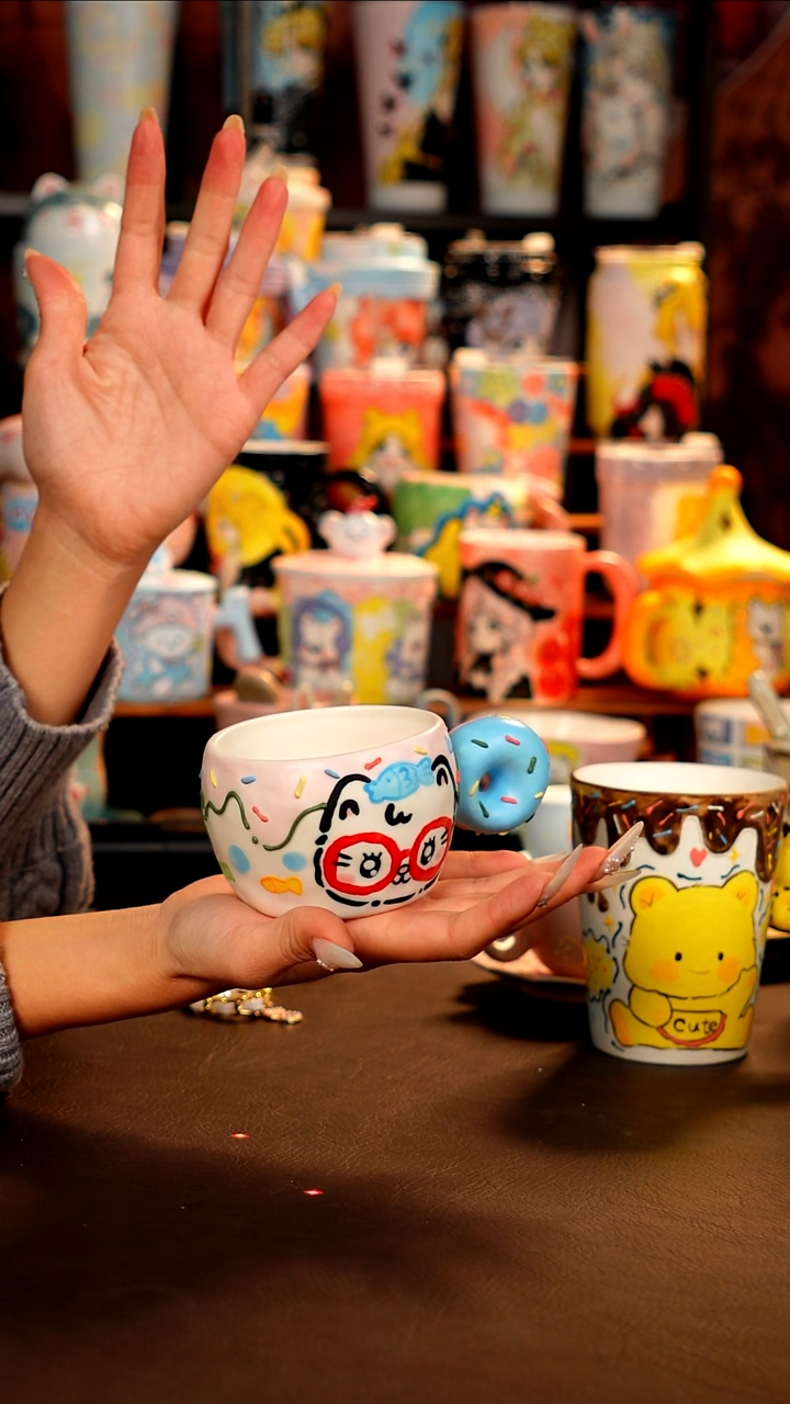 景德镇手工手绘杯杯