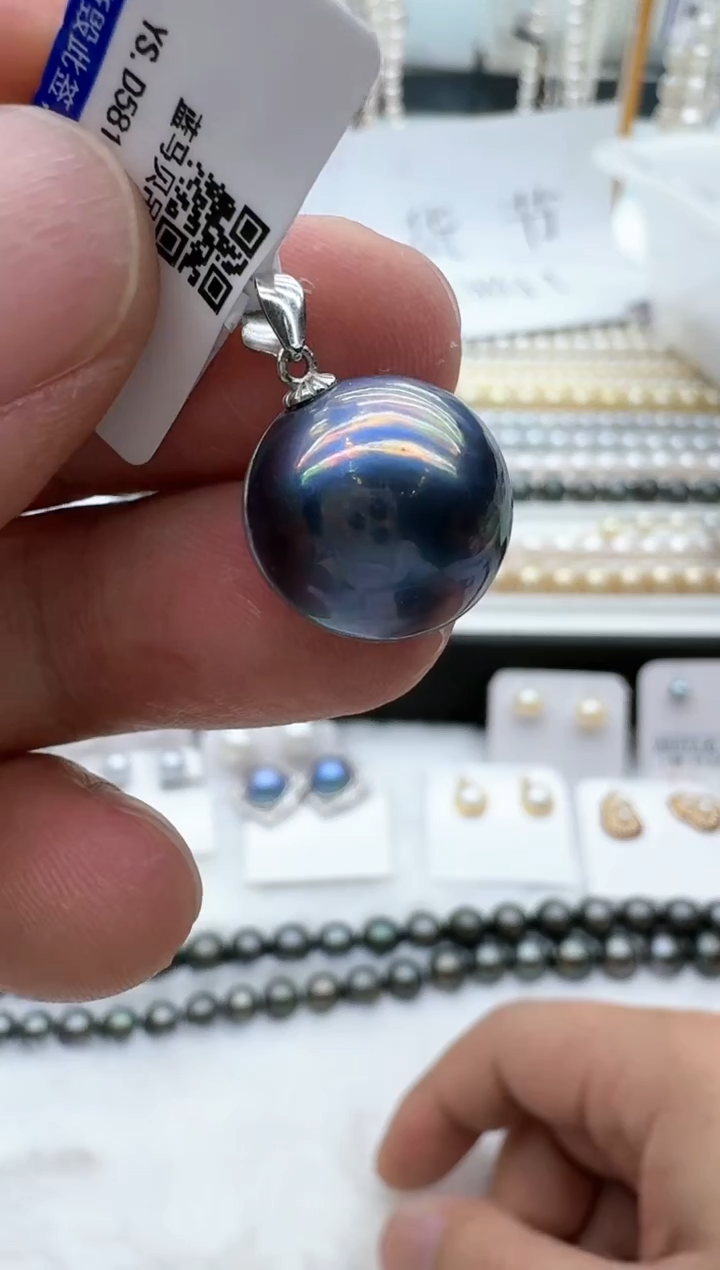【闪购商品】拼合珍珠（马贝珠）颈饰银S925镶嵌非基地发货不带证书