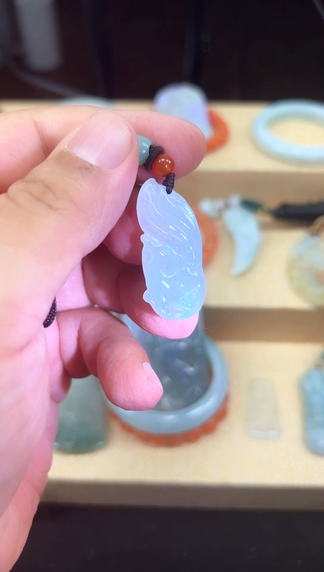 颈饰未镶嵌翡翠翡翠吊坠   