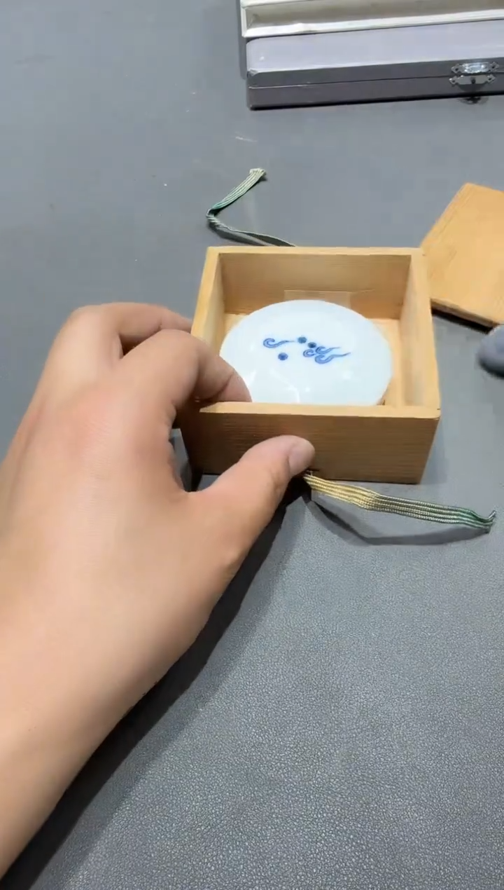 陶瓷咏**笑工艺品小四孤品收藏中古品