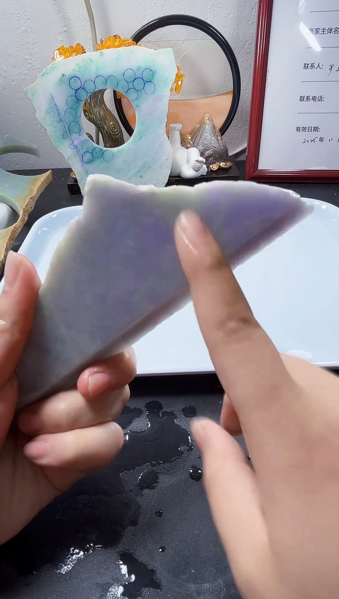 颈饰未镶嵌翡翠天然缅甸A货翡翠