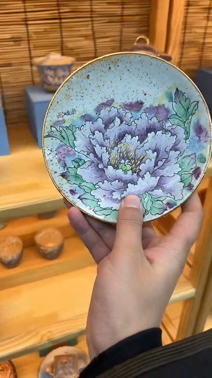 【闪购商品】阿宝手绘壶承阿宝手绘壶承