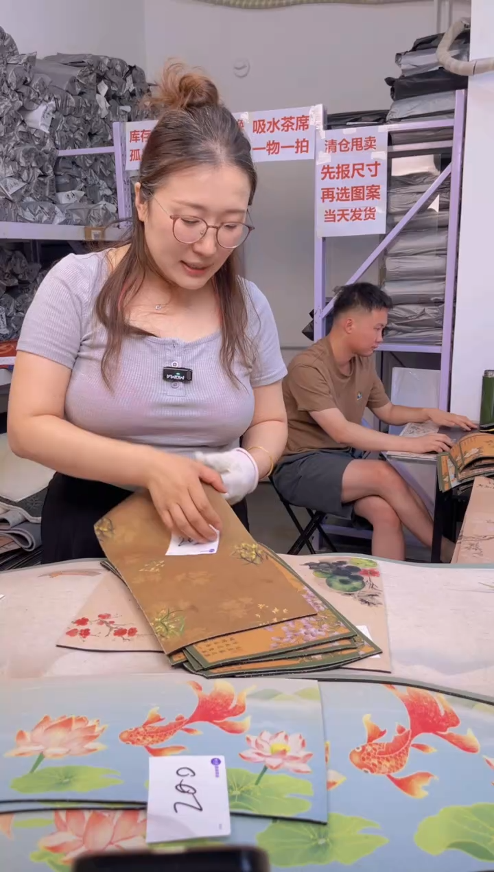 混纺微瑕茶席桌垫-203