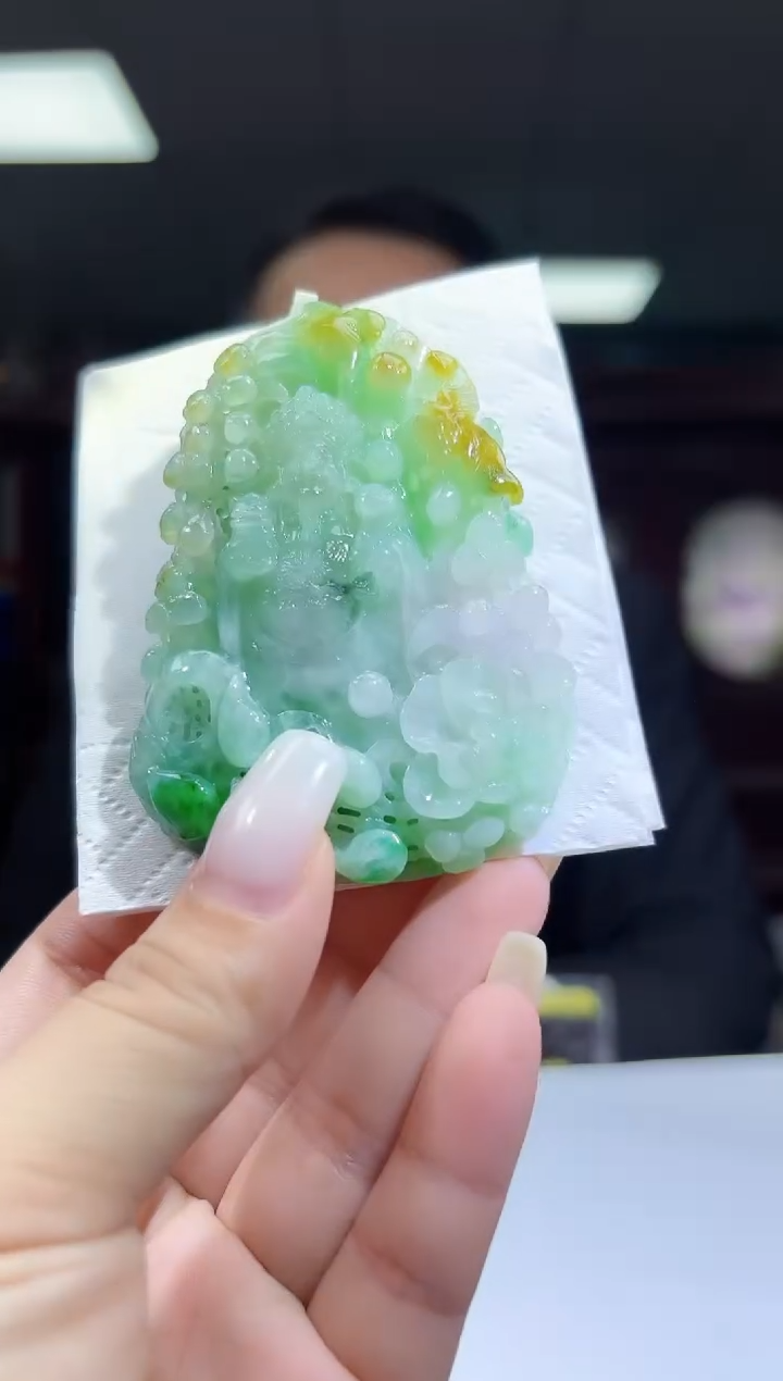 未镶嵌定制翡翠01/1117/C/财神
