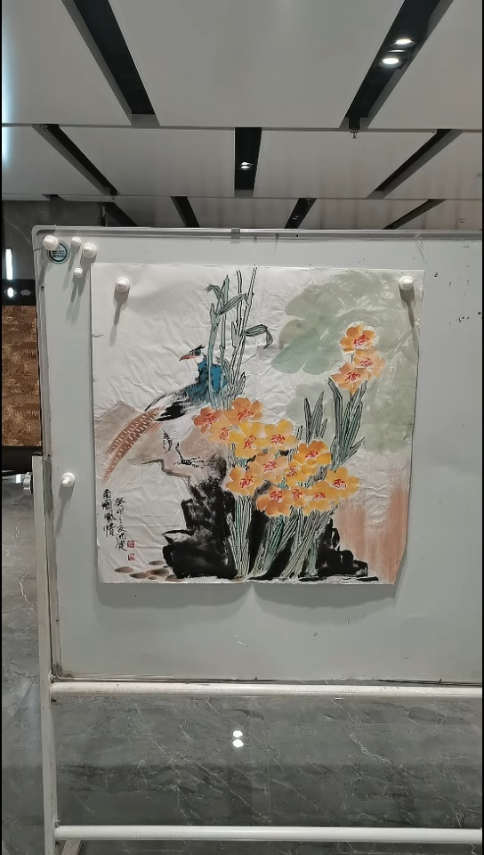 国画沈建老师南国风情四尺斗方