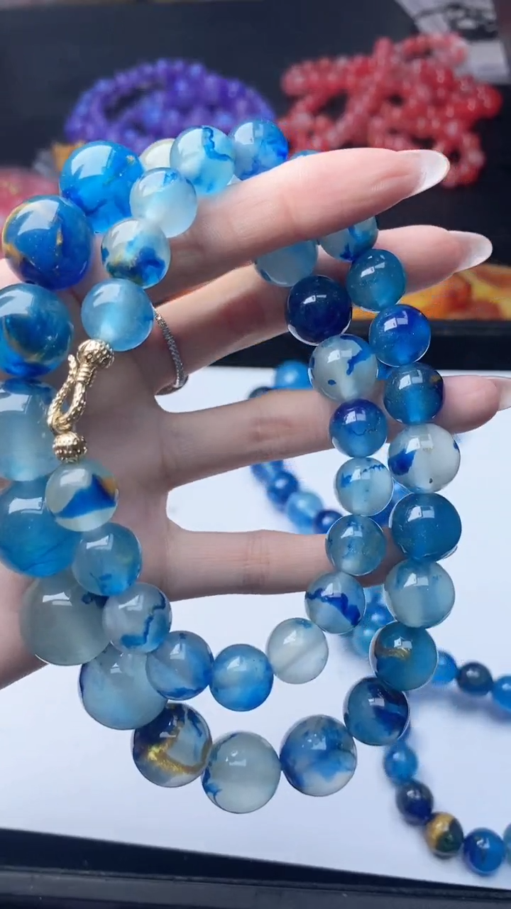 未镶嵌蜜蜡手链173        塔塔链