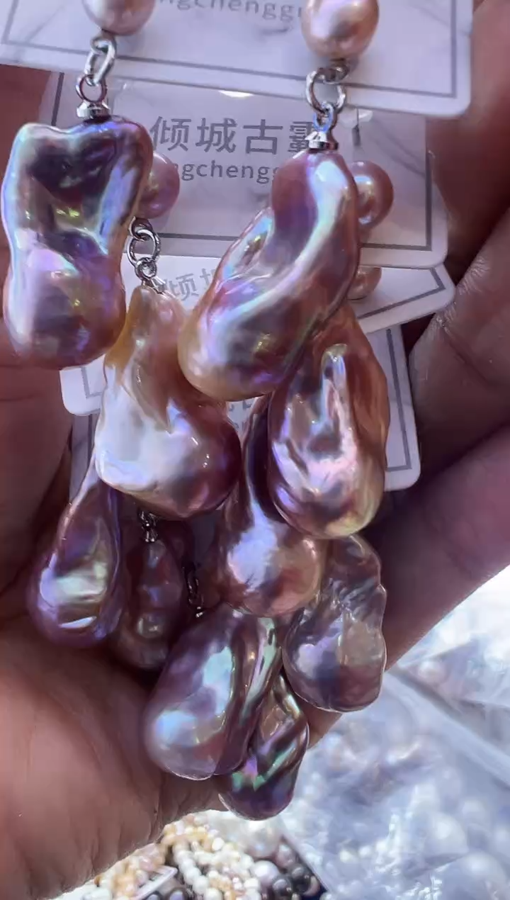 【闪购商品】淡水珍珠耳饰银S925镶嵌446