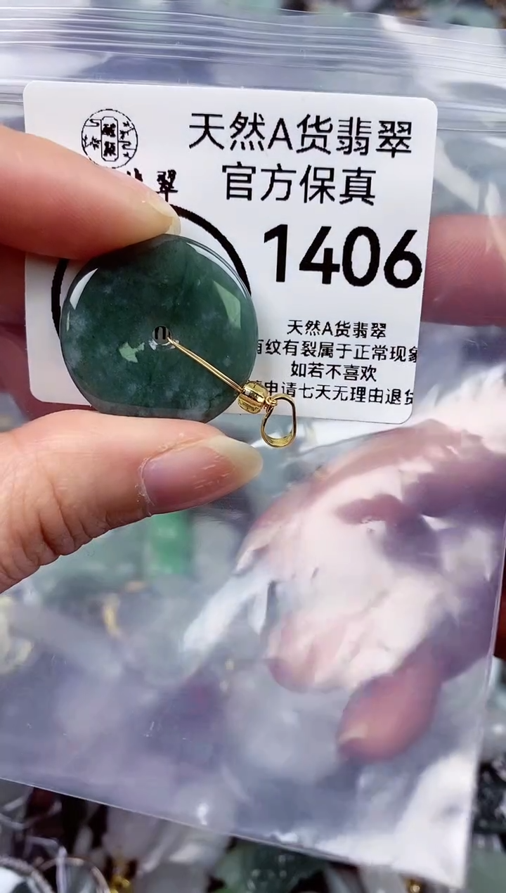 【闪购商品】翡翠颈饰未镶嵌天然A货翡翠1406