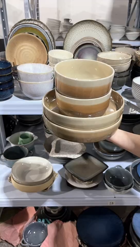 【闪购商品】瓷片外贸尾货瑕疵满20包邮X4 深盘加饭碗