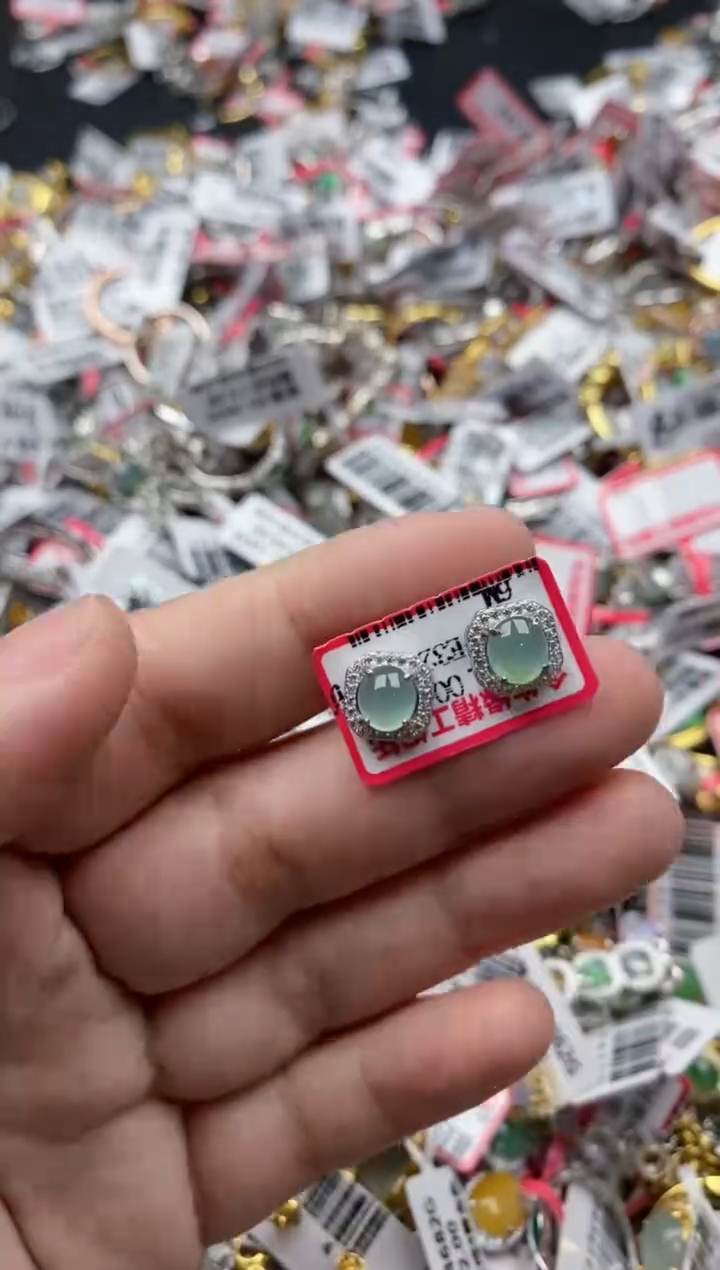 【闪购商品】翡翠戒指银S925镶嵌2222---4