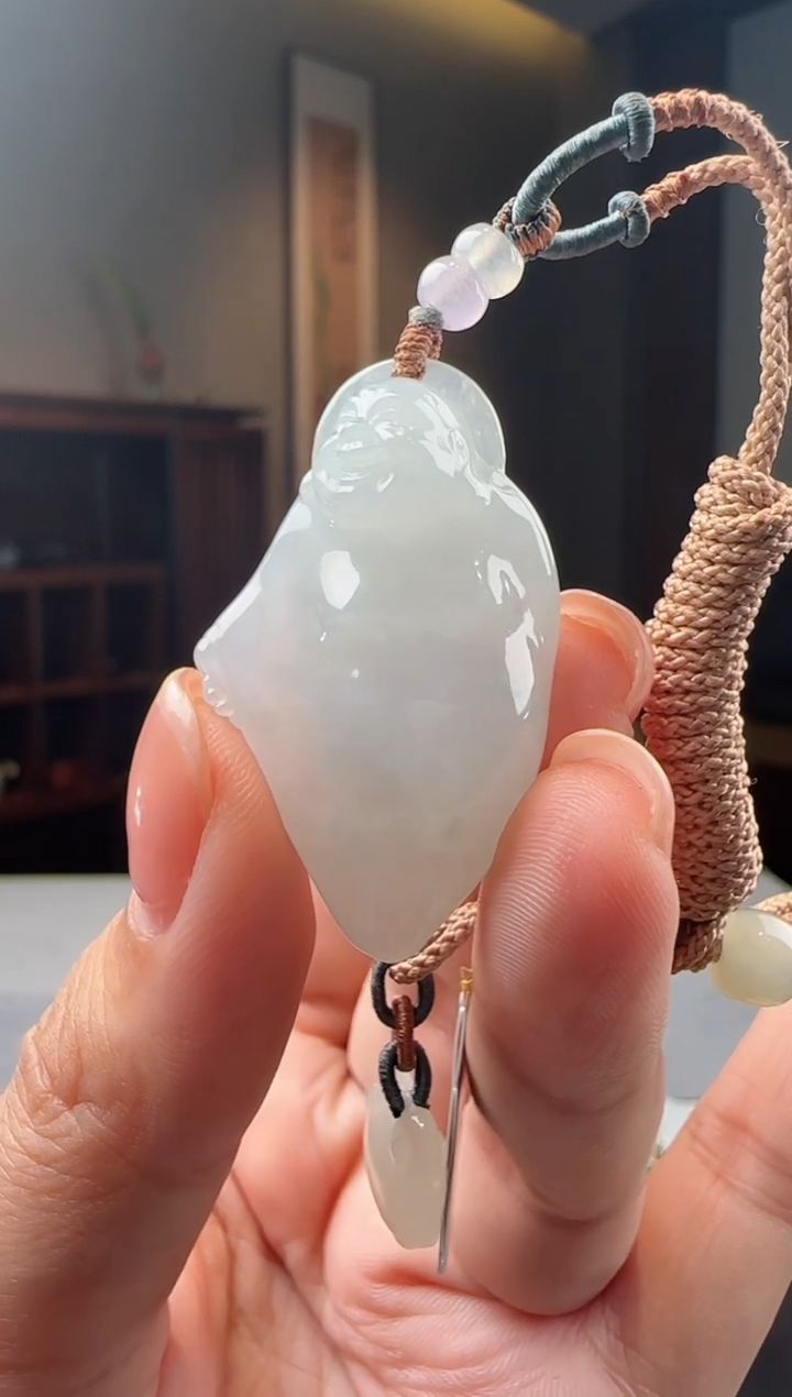 未镶嵌挂件翡翠逍遥佛