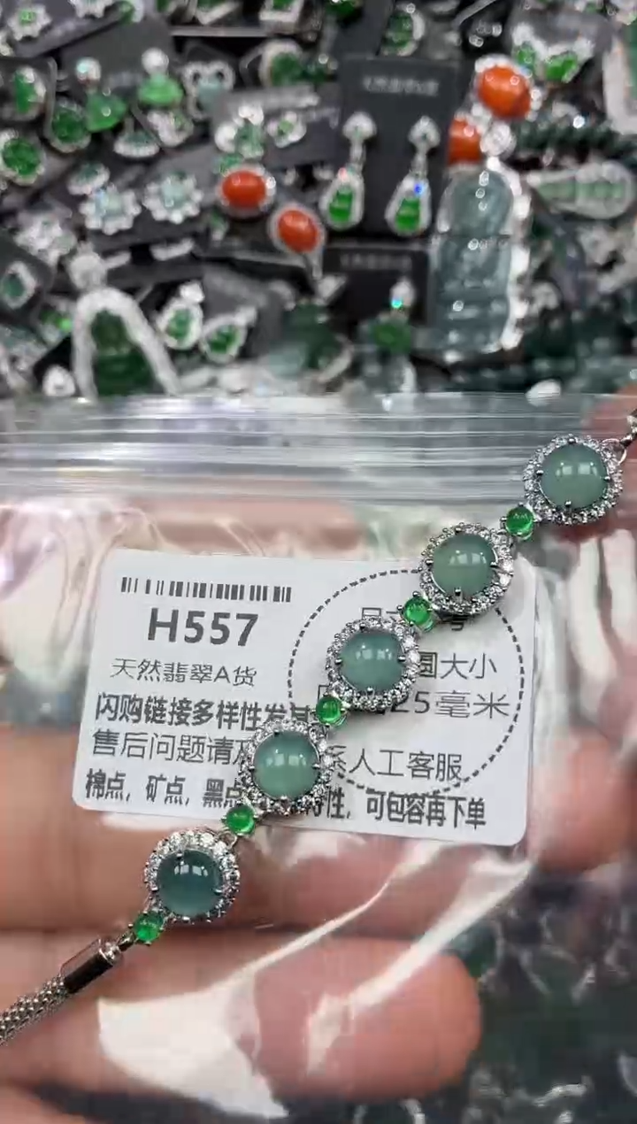 颈饰未镶嵌翡翠H557手链