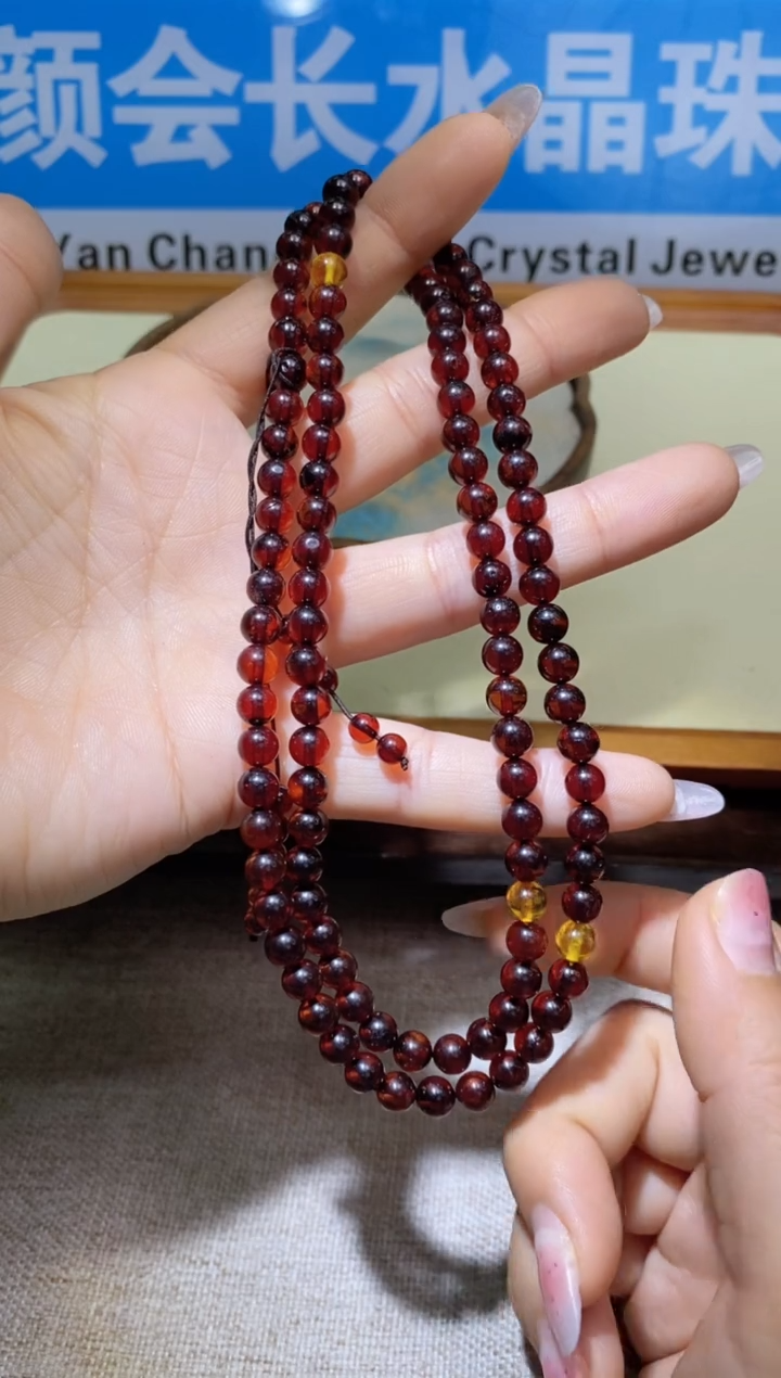 【闪购商品】血珀颈饰未镶嵌多样性发一件021