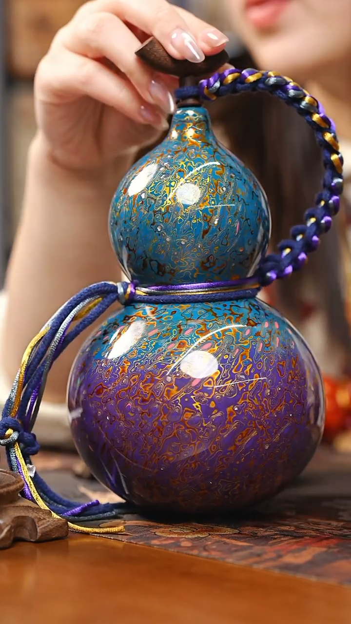 【闪购商品】RV132漆艺酒葫芦不包手串及旋转底座