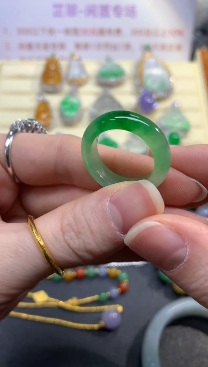 翡翠戒指未镶嵌戒指|27500+2750