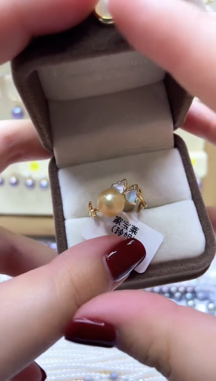 【闪购商品】海水珍珠戒指银S925镶嵌1