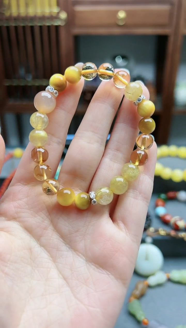 【闪购商品】水晶手串未镶嵌水晶多宝手串*1 TF