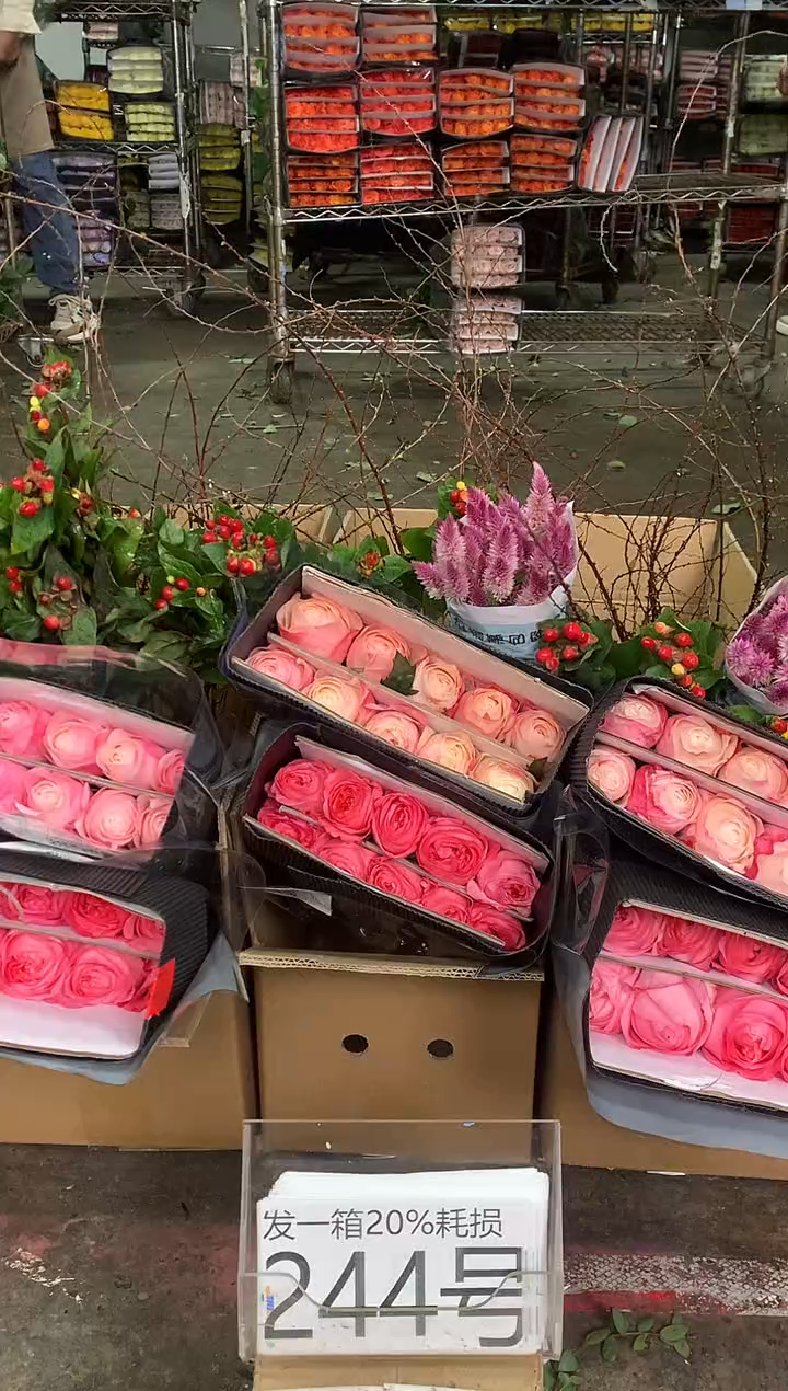 244号♥中通含20%耗损发一箱鲜花