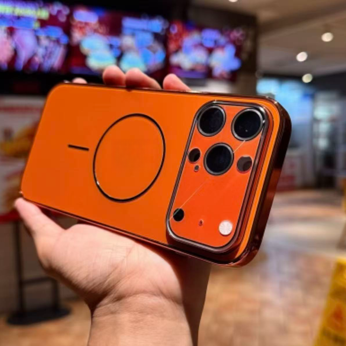 秒变17大视窗适用苹果17promax/16/15自带镭射镜头膜14防摔手机壳